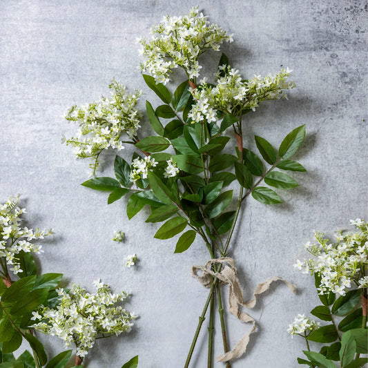 ARTIFICIAL LILAC STEM, WHITE