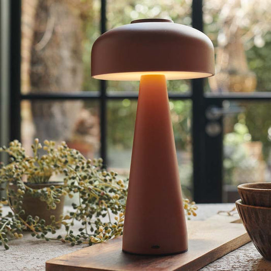 ADELAIDE PORTABLE TABLE LAMP, TERRACOTTA