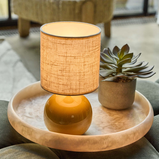 BLAIR TABLE LAMP, MUSTARD
