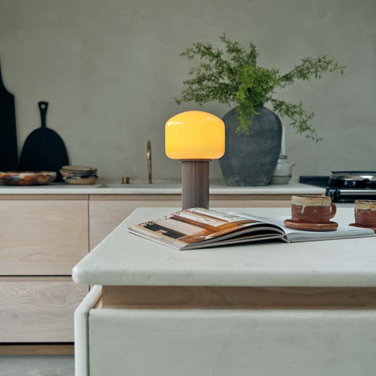 HUDSON PORTABLE TABLE LAMP, ORANGE