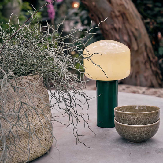 HUDSON PORTABLE TABLE LAMP, GREEN
