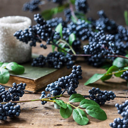 ARTIFICIAL BILBERRY BRANCH - *Pre-order* Shipping End August