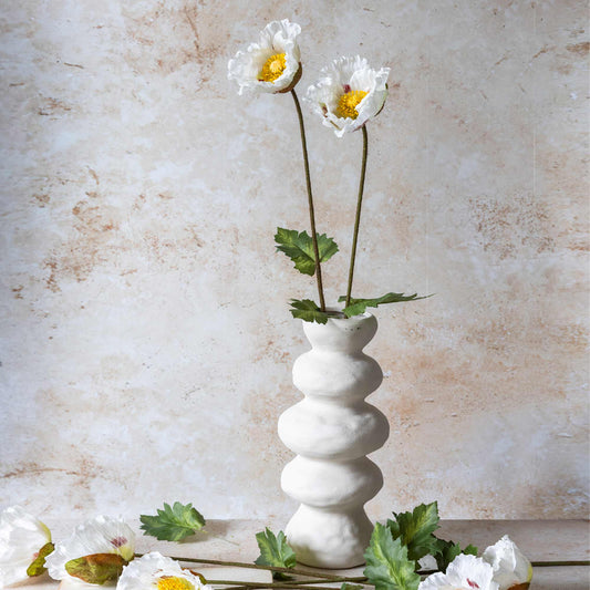 ARTIFICIAL POPPY, WHITE