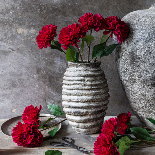 ARTIFICIAL REAL TOUCH DAHLIA, RUBY - *Pre-order* Shipping End August