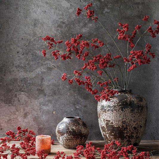 ARTIFICIAL WILD WINTER BERRY, RUBY - *Pre-order* Shipping Mid August